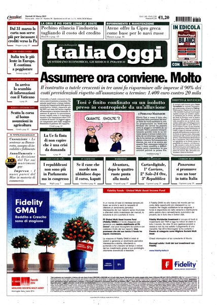 Italia oggi : quotidiano di economia finanza e politica